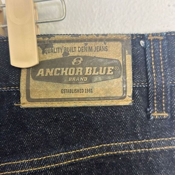 Vintage 90’s 2000’s Anchor Blue Men's Blue Easy Fit Straight Leg‎ Jeans Size 38 - Picture 5 of 7
